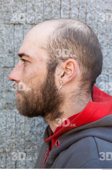 Head Man White Athletic Bearded