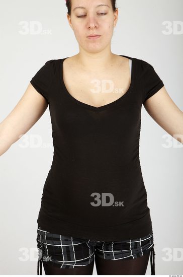 Upper Body Whole Body Woman Casual Pregnant Top Studio photo references