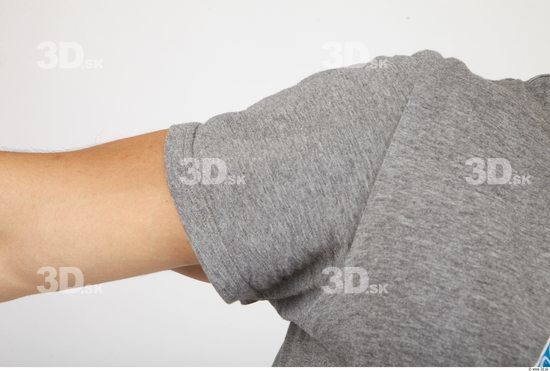 Arm Whole Body Man Casual Shirt T shirt Athletic Studio photo references