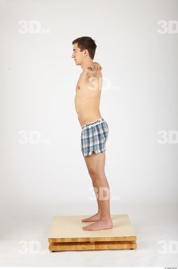 Whole Body Man T poses Casual Underwear Pants Athletic Studio photo references