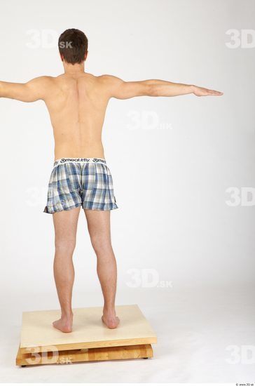 Whole Body Man T poses Casual Underwear Pants Athletic Studio photo references