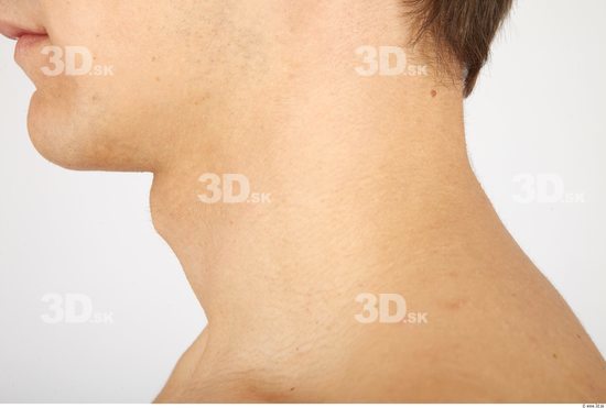 Neck Whole Body Man Nude Casual Athletic Studio photo references