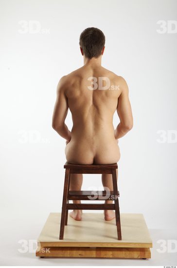 Whole Body Man Artistic poses White Nude Athletic