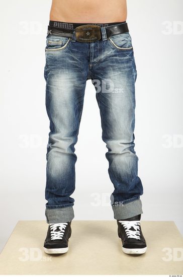 Leg Whole Body Man Casual Jeans Slim Studio photo references