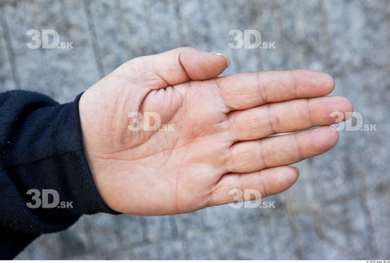 Hand Head Man Casual Slim Overweight Street photo references