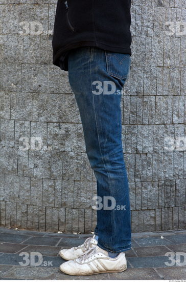 Leg Head Man Casual Jeans Slim Street photo references