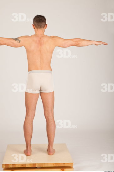 Whole Body Man T poses Casual Underwear Pants Athletic Studio photo references