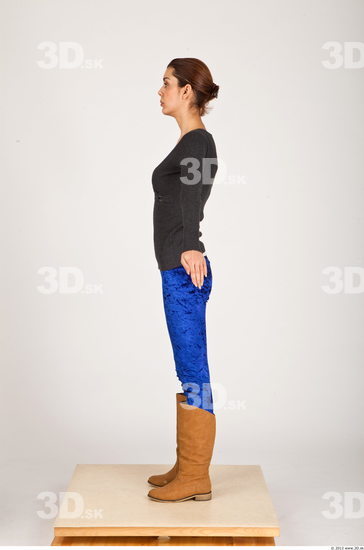 Whole Body Woman Casual Slim Studio photo references