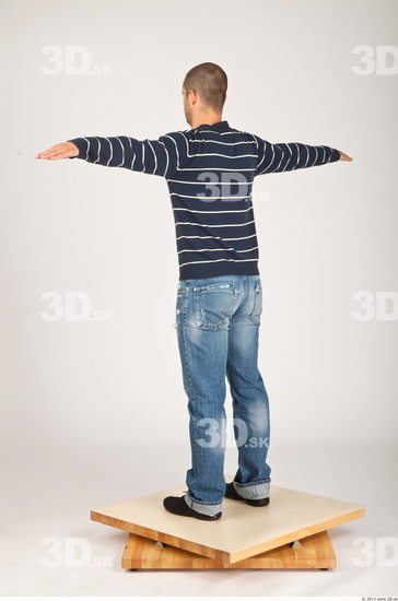 Whole Body Man T poses Casual Average Studio photo references