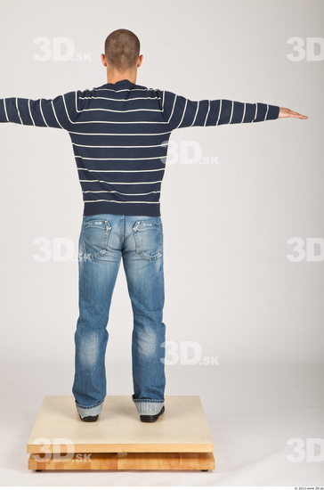 Whole Body Man T poses Casual Average Studio photo references