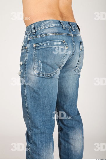 Thigh Whole Body Man Casual Jeans Average Studio photo references