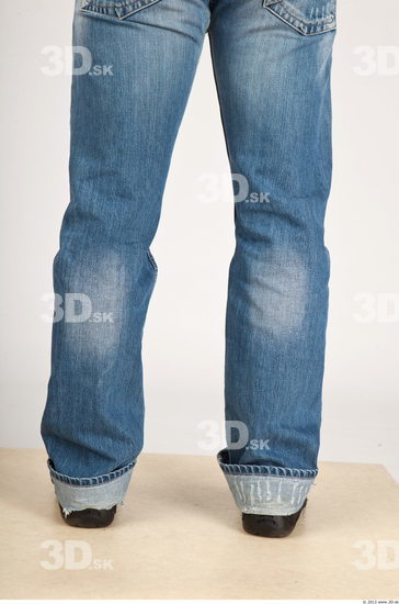 Calf Whole Body Man Casual Jeans Average Studio photo references