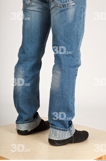 Calf Whole Body Man Casual Jeans Average Studio photo references