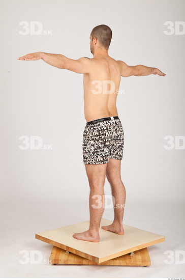 Whole Body Man T poses Casual Underwear Pants Average Studio photo references