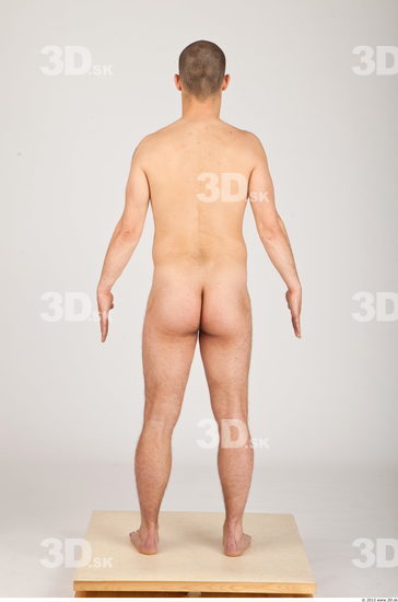 Whole Body Man Nude Casual Average Studio photo references