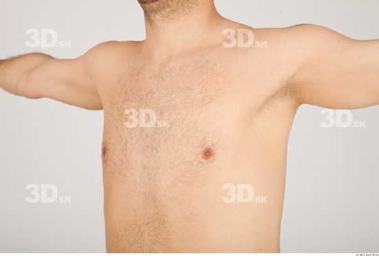 Chest Whole Body Man Nude Casual Average Studio photo references