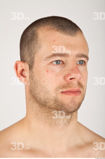 Whole Body Head Man Casual Average Bearded Studio photo references