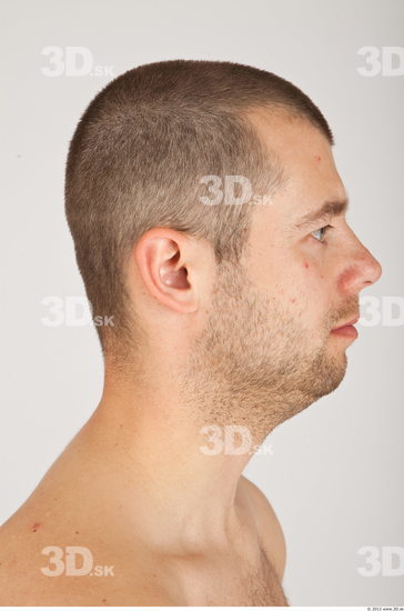 Whole Body Head Man Casual Average Bearded Studio photo references