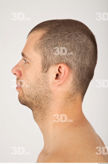 Whole Body Head Man Casual Average Bearded Studio photo references