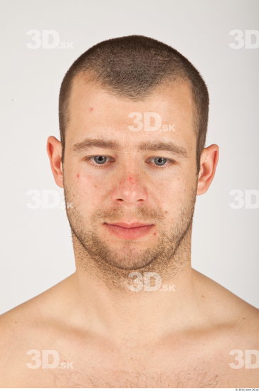 Whole Body Head Man Casual Average Bearded Studio photo references