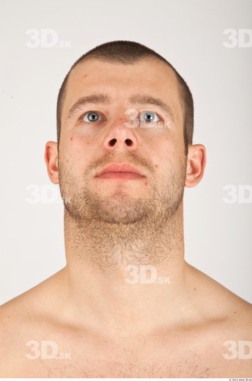 Whole Body Head Man Casual Average Bearded Studio photo references