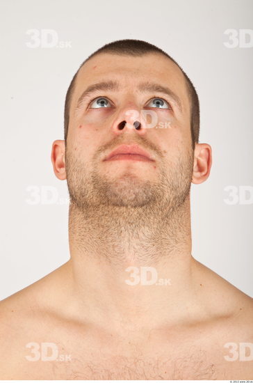 Whole Body Head Man Casual Average Bearded Studio photo references