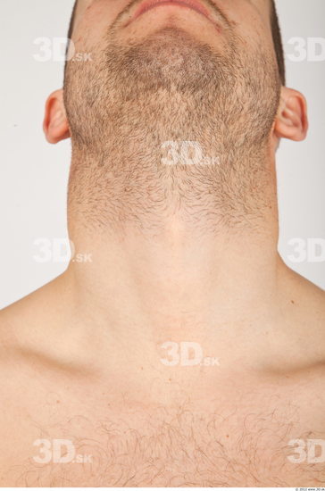 Neck Whole Body Man Nude Casual Average Bearded Studio photo references