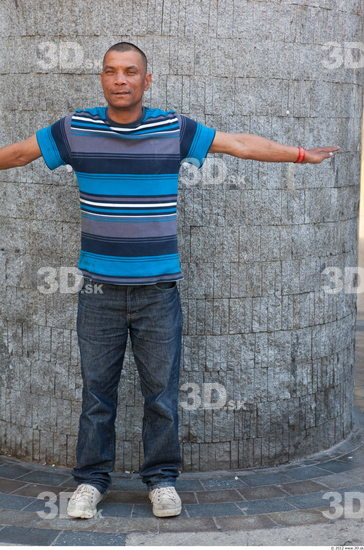 Whole Body Head Man T poses Casual Slim Street photo references