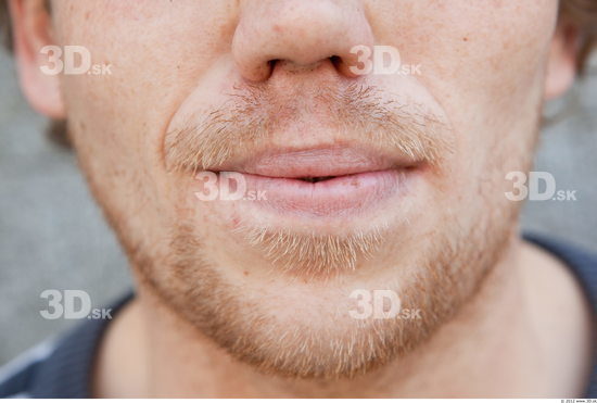 Mouth Man White Slim Bearded