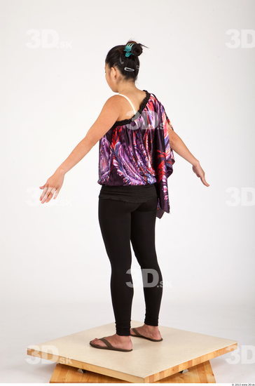 Whole Body Woman Asian Casual Average Studio photo references