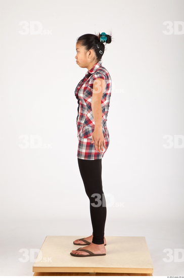 Whole Body Woman Asian Casual Average Studio photo references