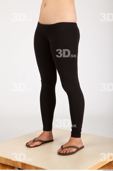 Leg Whole Body Woman Asian Casual Average Leggings Studio photo references