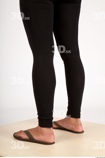 Calf Whole Body Woman Asian Casual Average Leggings Studio photo references