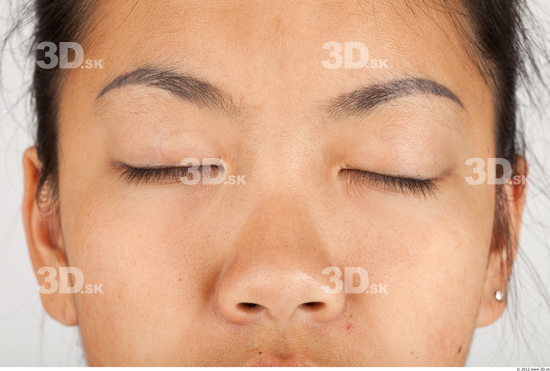 Eye Whole Body Woman Asian Casual Average Studio photo references