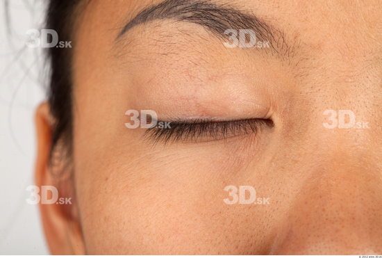 Eye Whole Body Woman Asian Casual Average Studio photo references