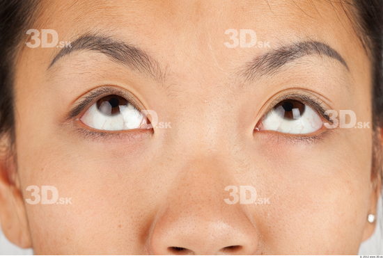 Eye Whole Body Woman Asian Casual Average Studio photo references