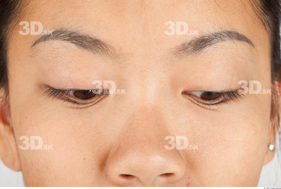 Eye Whole Body Woman Asian Casual Average Studio photo references