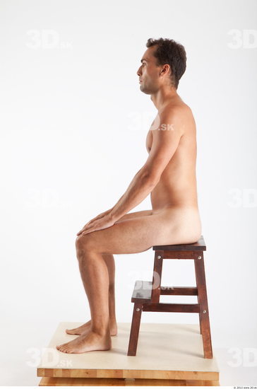 Whole Body Man Artistic poses White Nude Athletic