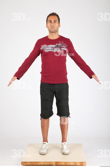 Whole Body Man Sports Athletic Studio photo references