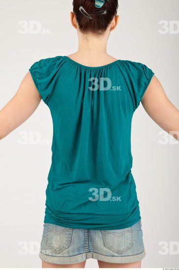 Upper Body Whole Body Woman Casual Slim Top Studio photo references