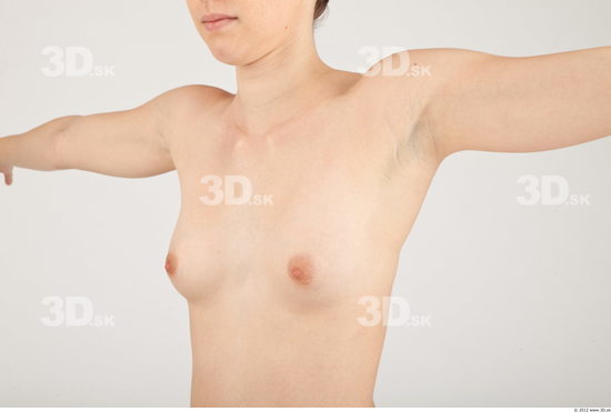 Chest Whole Body Woman Nude Casual Slim Studio photo references