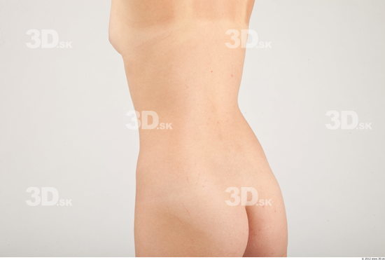 Whole Body Back Woman Nude Casual Slim Studio photo references