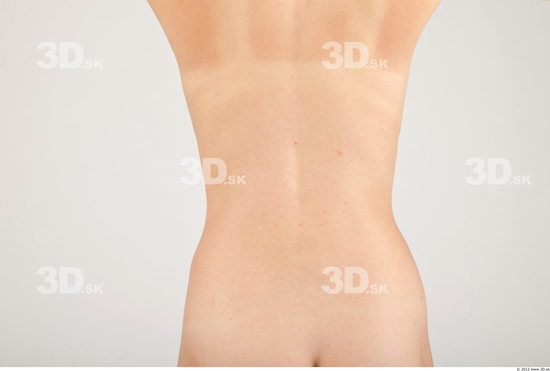 Whole Body Back Woman Nude Casual Slim Studio photo references