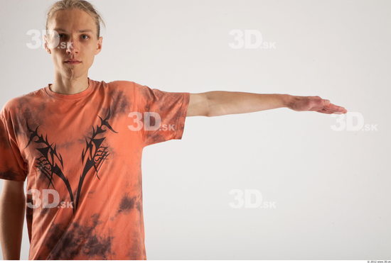 Arm Man Animation references White Casual T shirt Slim