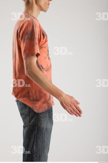 Arm Man Animation references White Casual T shirt Slim