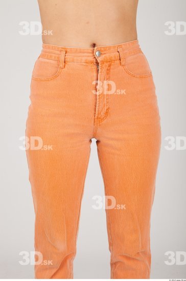 Thigh Whole Body Woman Casual Trousers Slim Studio photo references