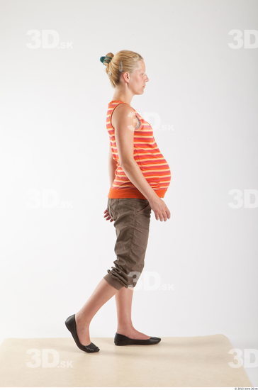 Whole Body Woman Animation references White Casual Pregnant