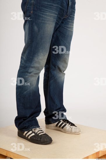 Calf Whole Body Man Animation references Casual Jeans Average Studio photo references