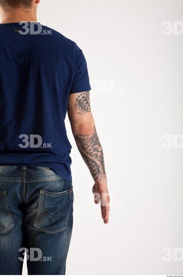 Arm Man Animation references White Tattoo Casual T shirt Average