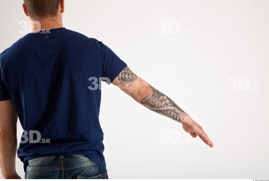 Arm Man Animation references White Tattoo Casual T shirt Average